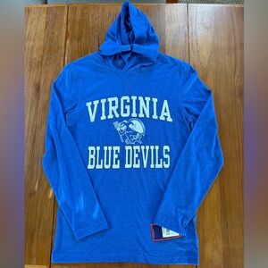 PEL-ATHLETIC • Virginia Blue Devils Lightweight Blue Hoodie Small